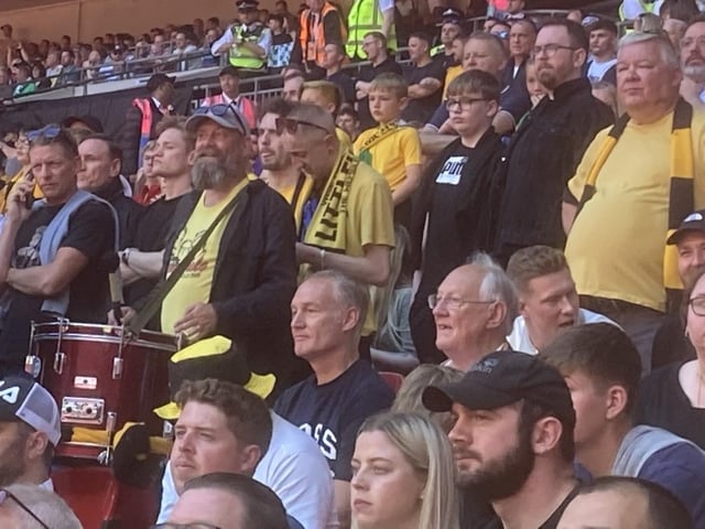 Ardent fan Littlehampton Football Club Steve Darken at Wembley