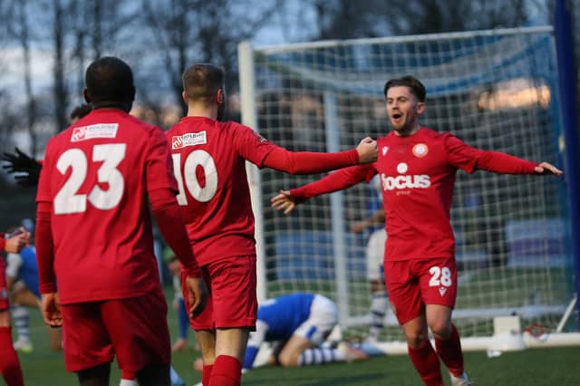 Worthing in action away to Tonbridge Angels in National League South