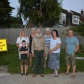 Angry residents in Filching Close, Polegate (Photo by Jon Rigby)
