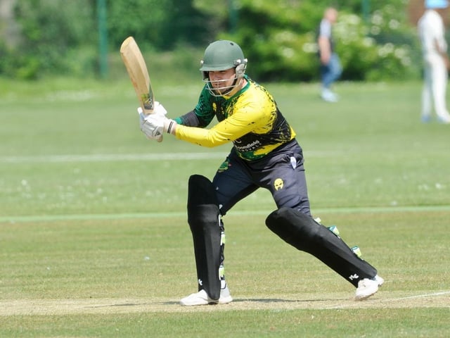 Action from the Sussex Cricket League Division 2 clash between Worthing v Burgess Hill. Picture by Stephen Goodger