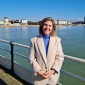 Beccy Cooper MP on Worthing Pier
