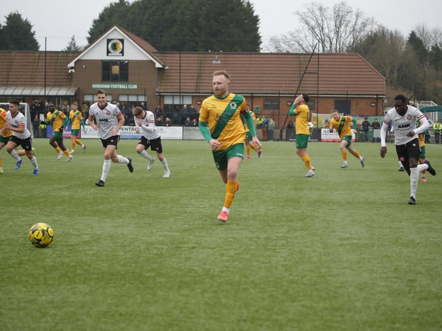 Promotion-chasing Horsham FC were held to a 1-1 draw at home by visiting Chatham Town