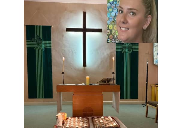 Shelby Beeden organised the emotional event at St Barnabas Church in Pound Hill on Thursday, October 15, as part of Baby Loss Awareness Week and in support of Sussex-based charity Oscar’s Wish Foundation.