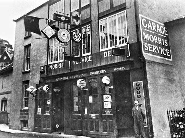 The Morris garage in the 1920s