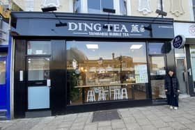 Ding Tea co-owner Anh Bui outside the shop in Terminus Road, Eastbourne