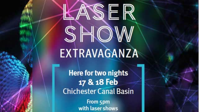 A laser show with music performances comes to Chichester Canal