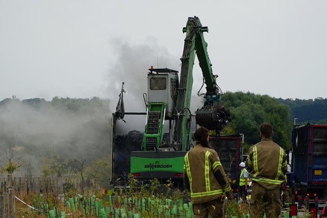 East Sussex Fire and Rescue (ESFR) crews were called at 8:16am to attend the fire on the bypass between Little Horsted & Bell Farm Road.