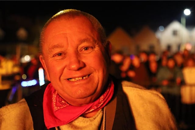 Malcolm, pictured at Rye Bonfire. Pic by Andrew Clifton