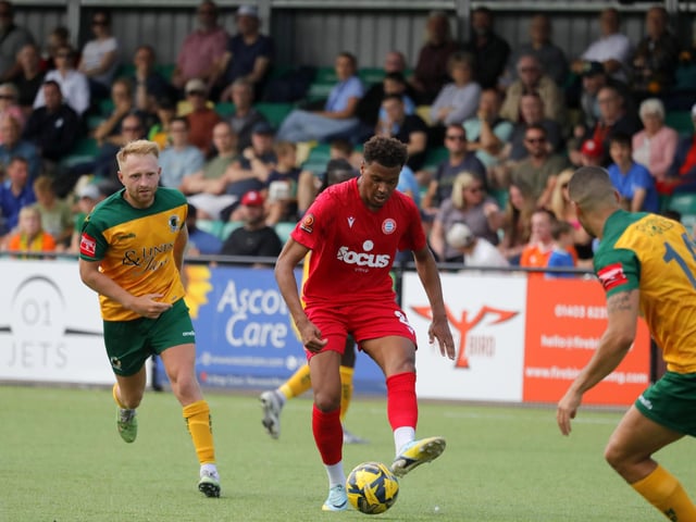 Action from Horsham's pre-season defeat to West Sussex neighbours Worthing