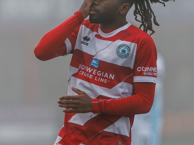 Eastbourne Borough take on Taunton Town in the fog - before the match was abandoned
