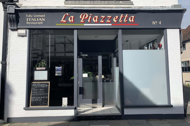 La Piazzetta, Bishopric, Horsham, is rated four and a half stars out of five from 546 reviews on TripAdvisor. One person said: "Great service, yummy pizza."