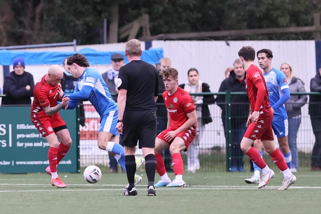 Action from Worthing FC's visit to Tonbridge Angels in National League South