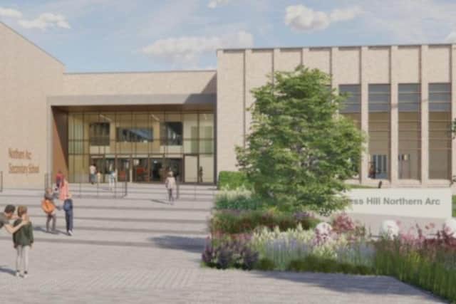 Impression of what Bedelands Academy may look like. Image: West Sussex County Council