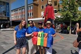 Crawley Metro Bank celebrate Aura’s arrival to the town