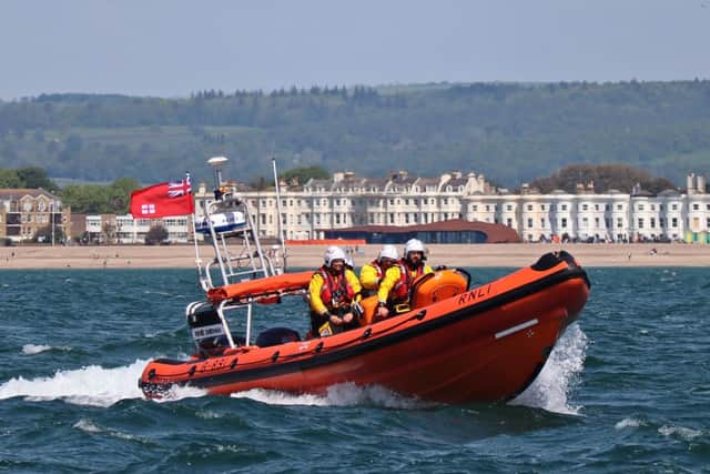 Two medical incidents and a report of a person in the water sparked a busy afternoon for the volunteer crew of Littlehampton RNLI on Saturday, July 8. Picture: Littlehampton RNLI.