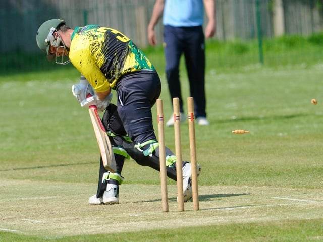Action from the Sussex Cricket League Division 2 clash between Worthing v Burgess Hill. Picture by Stephen Goodger