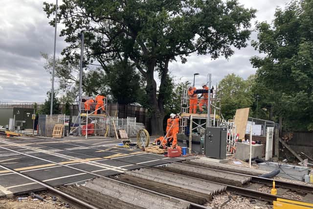 Network Rail engineers have carried out safety works at Parsonage Road level crossing in Horsham