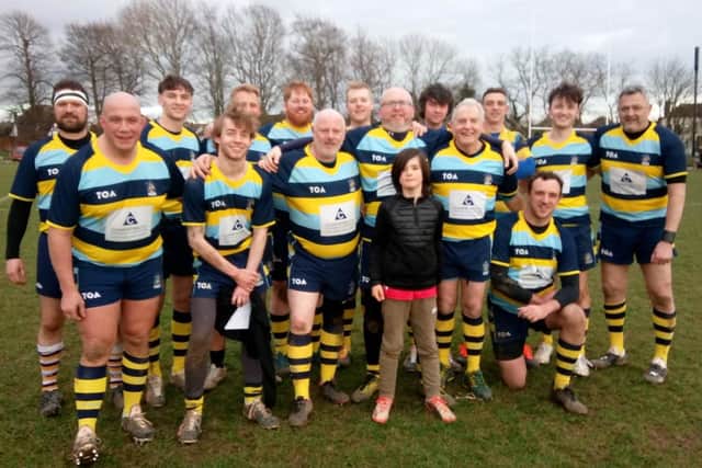 St Leonards and CP players paid tribute to Gavin Thomas on his 300th appearance