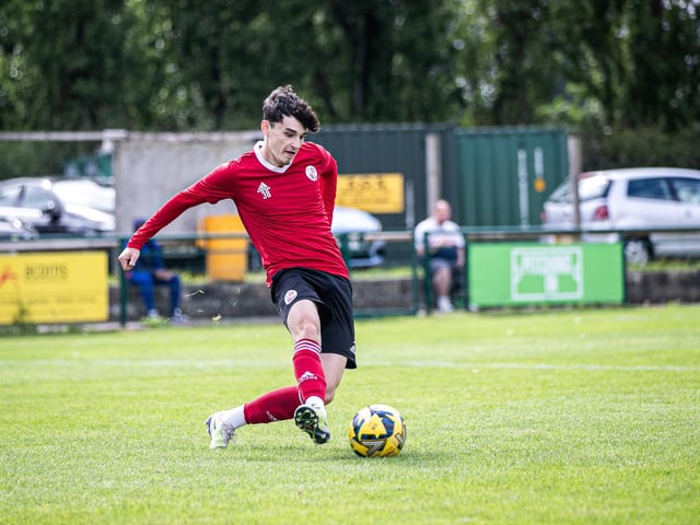Action from the pre-season friendly between Three Bridges and Crawley Town. Crawley Town won 2-1 thanks to two goals from Danilo Orsi. Picture: Eva Gilbert