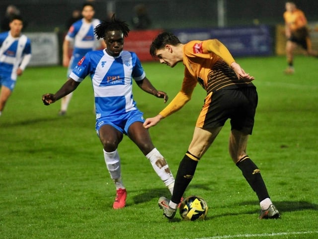 Action from Littlehampton Town v Sheppey in the Isthmian south east division