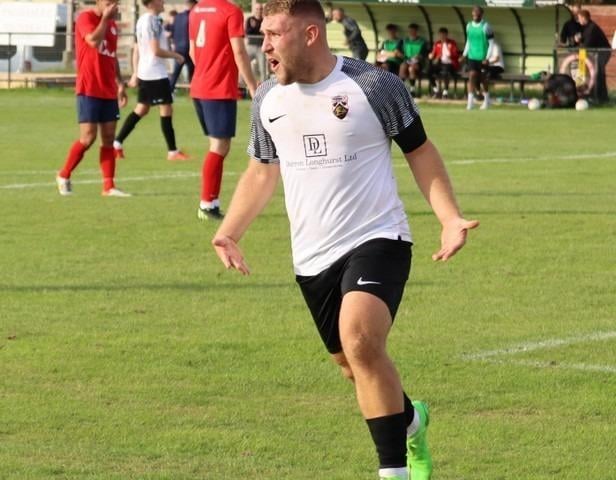 Action from Pagham v Eastbourne United in the FA Vase