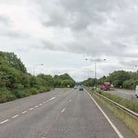 Section of A23 blocked in Mid Sussex after report of accident involving car and van