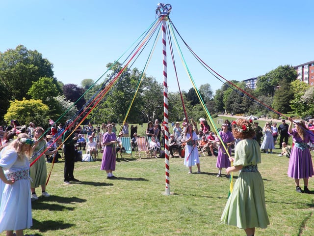 Crowning of the May Queen in Alexandra Park, Hastings, on May 11 2025. Photo by Roberts Photographic.