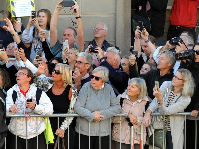 Harry and Meghan, Duke and Duchess of Sussex visit Chichester. Pic Steve Robards SR1825085