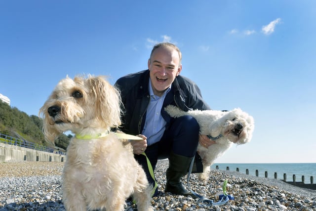 Liberal Democrat leader Ed Davey visits Eastbourne