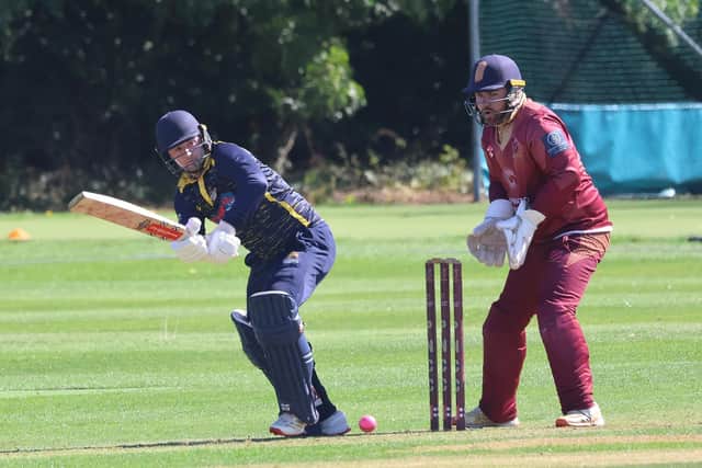 Joe Billings during his 102 not out for Hastings | Picture: Craig Nowlan