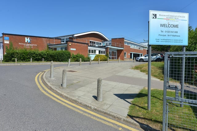 Hailsham Community College had 75 applicants put the school as a first preference but only 57 of these were offered places. This means 18 or 24% did not get a place.