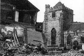 The Swan Hotel was obliterated by a bombing raid 80 years ago.