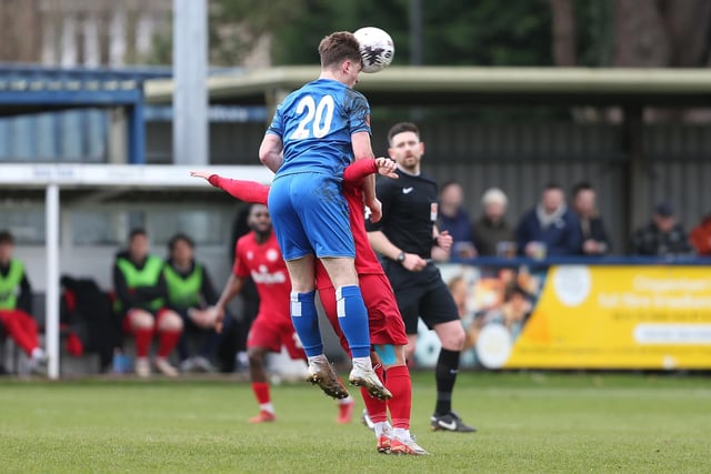Action from Worthing's National League South clash away to Chippenham Town