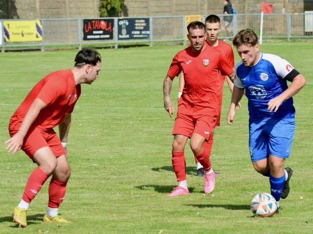 Action from Shoreham v Pagham in the SCFL premier division