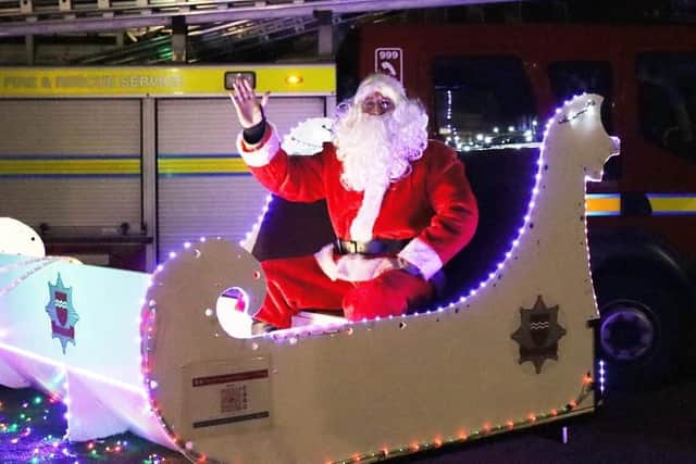 Santa and some firefighters from East Sussex Fire & Rescue Service are heading into Eastbourne this week