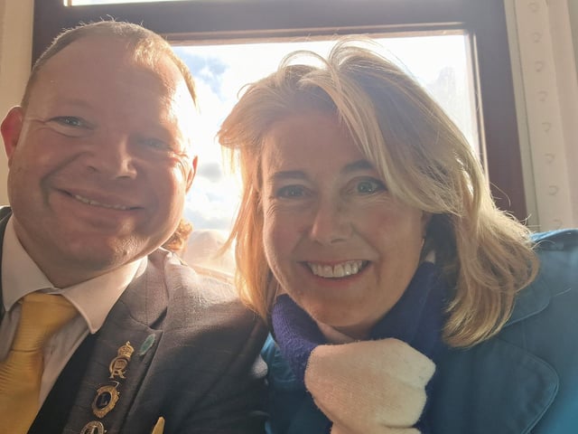 Brett with MP Anna Firth