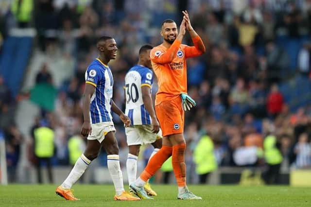Brighton goalkeeper Robert Sanchez was impressive against Chelsea as they record 4-1 victory in the Premier League