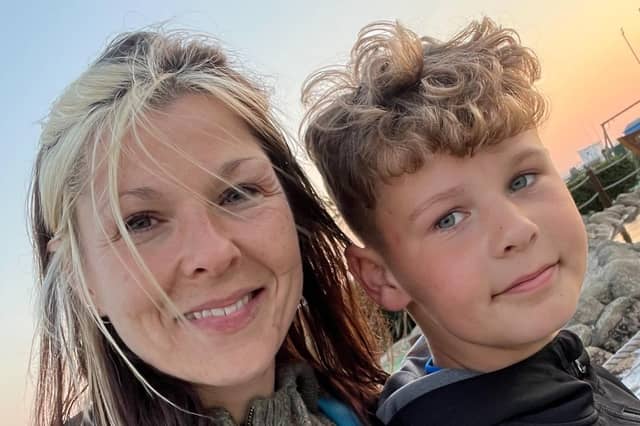 Harry with his mum, Maria