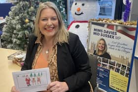 Mid Sussex MP Mims Davies has announced the winner of her Christmas card contest