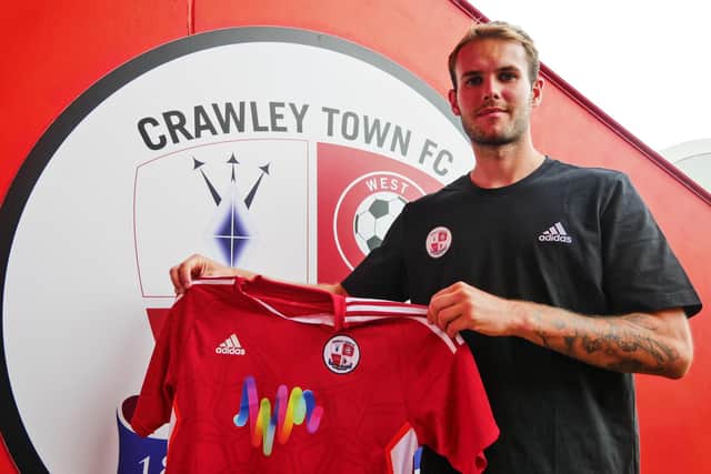 Crawley Town’s new Brighton & Hove Albion loanee Teddy Jenks didn’t need much convincing when choosing his new club. Picture courtesy of Crawley Town FC