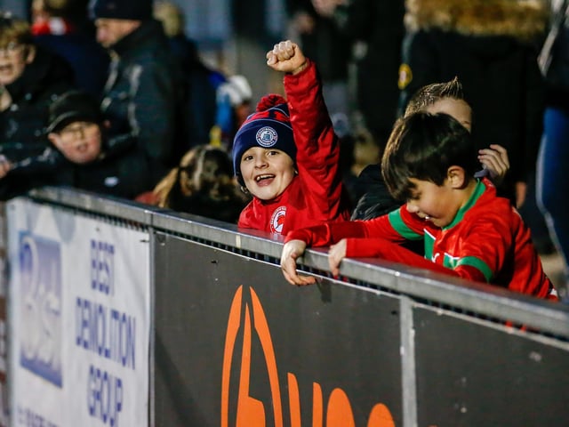 Action from Eastbourne Borough's vital win over Farnborough