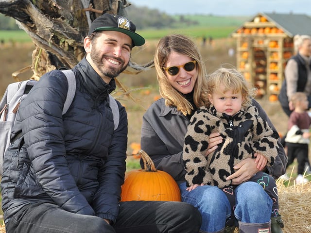 The popular Sompting Pumpkins picking patch