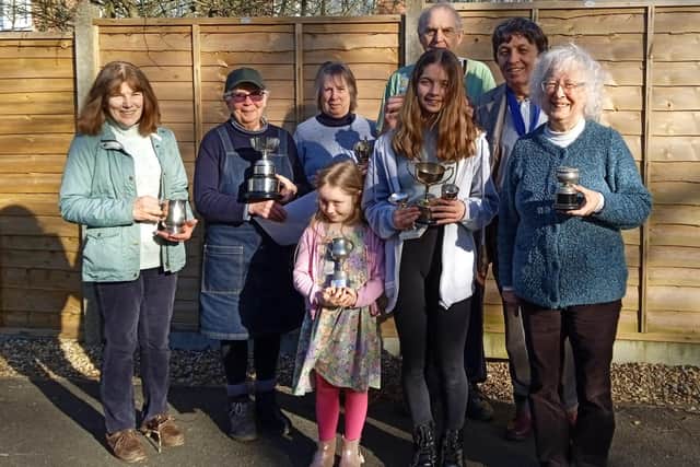 Cup winners at the final spring show of Southwater Horticultural Society before it disbands after 78 years