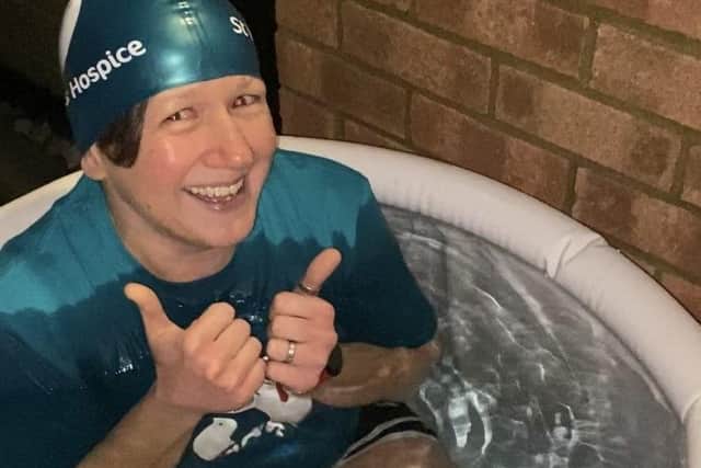 Hayley Miller-Cook will be taking the plunge into a cold water tub every day in January to help raise money for the hospice. Picture: Hayley Miller-Cook