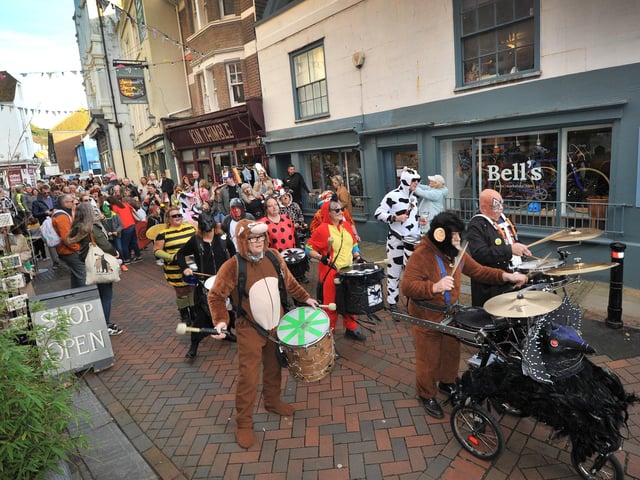 Hastings Storytelling Festival 2024 parade on October 27.