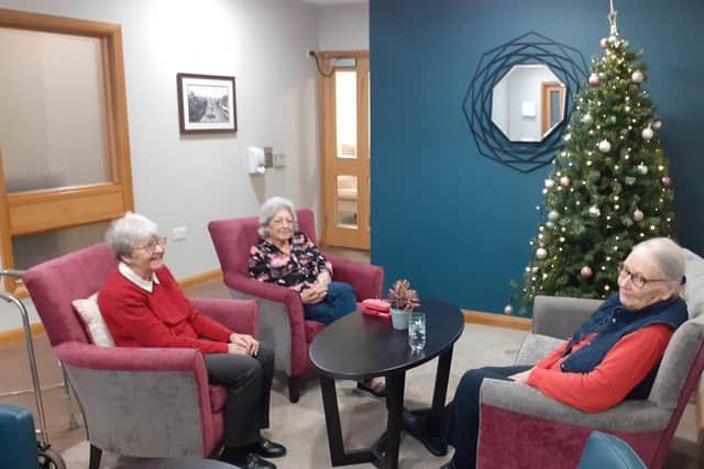 Residents and the local community enjoy a festive afternoon
