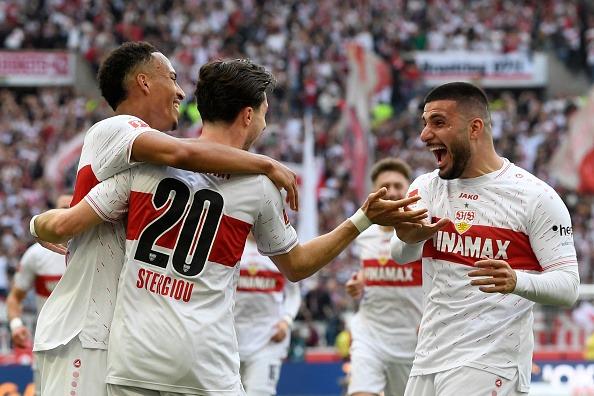 Brighton striker Deniz Undav (R) has impressed while on loan at Stuttgart