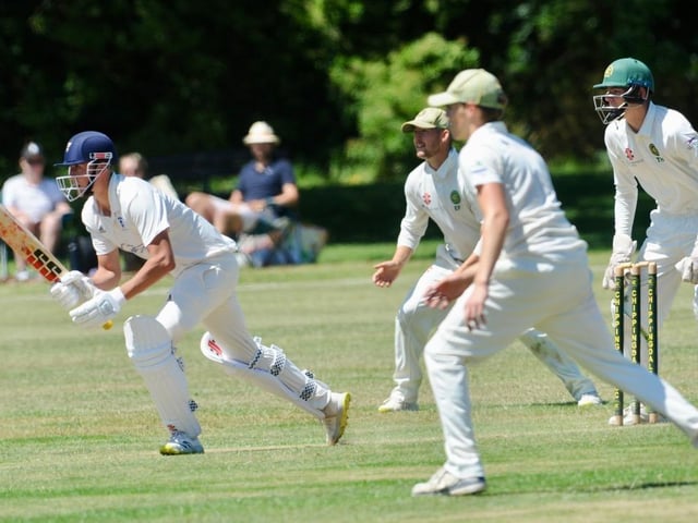 Action from Chippingdale v Broadwater CC in Division 4 West of the Sussex Cricket League