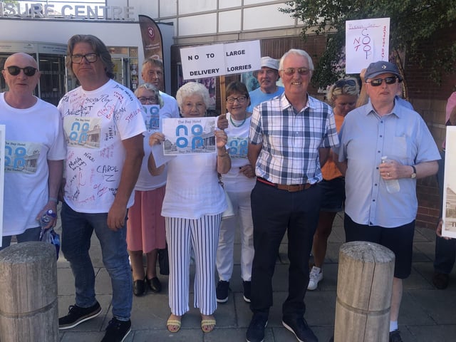 Bay Hotel protest 11-7-22