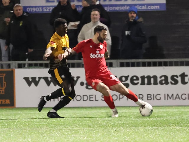 Worthing take on Littlehampton Town in the Sussex Senior Cup